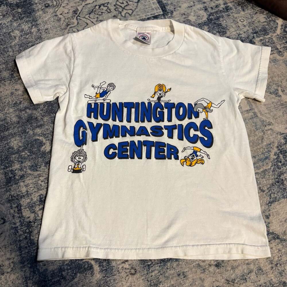 Delta Huntington Gymnastics Center Youth S White T-Shirt
